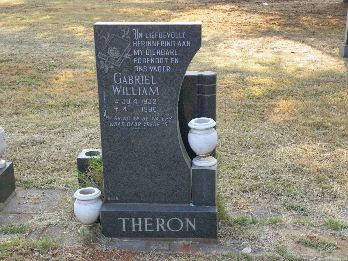 THERON Gabriel William 1932-1980
