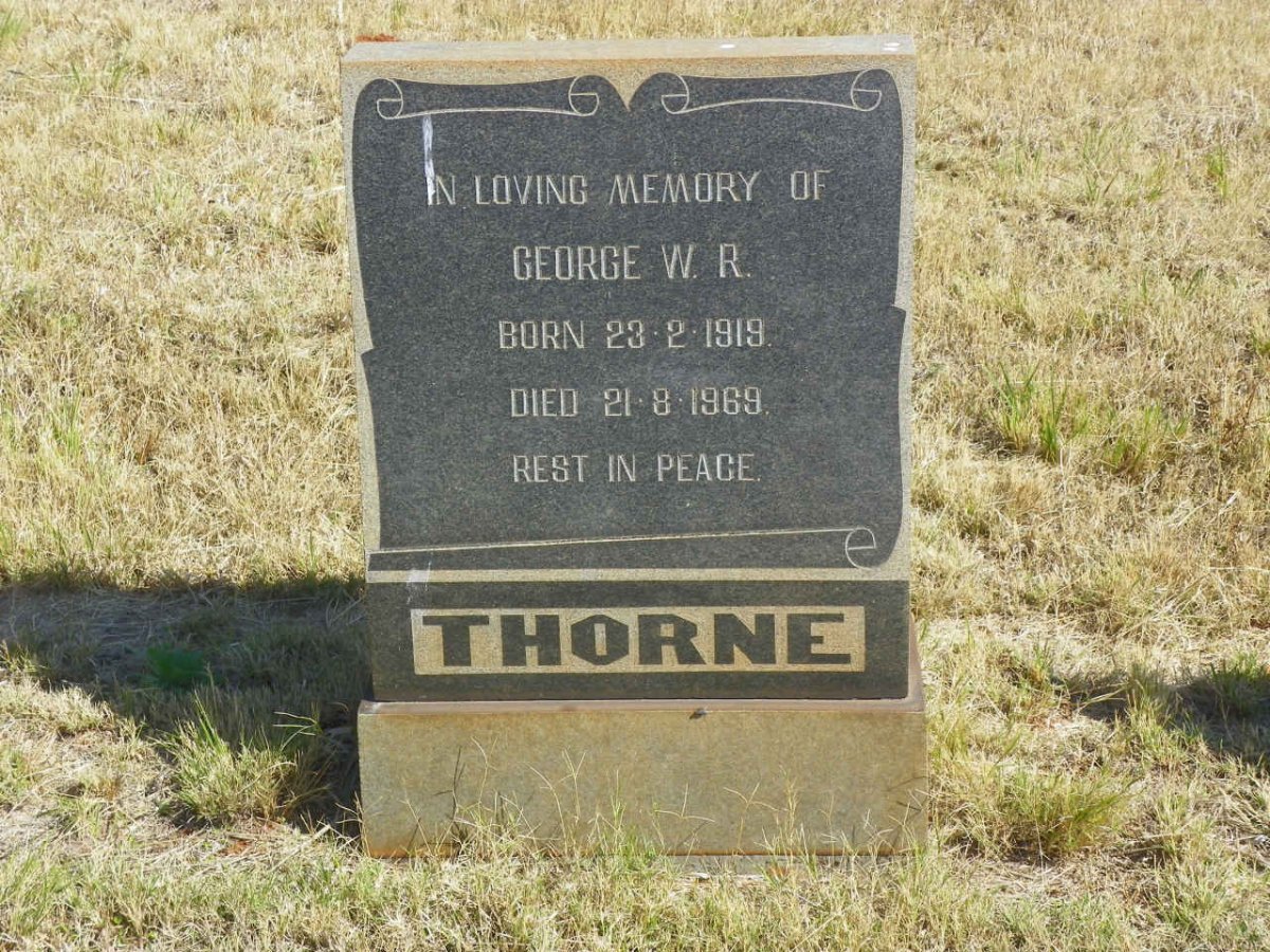 THORNE George W.R. 1919-1969