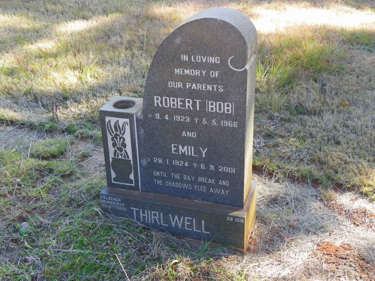THIRLWELL Robert 1923-1966 &amp; Emily 1924-2001