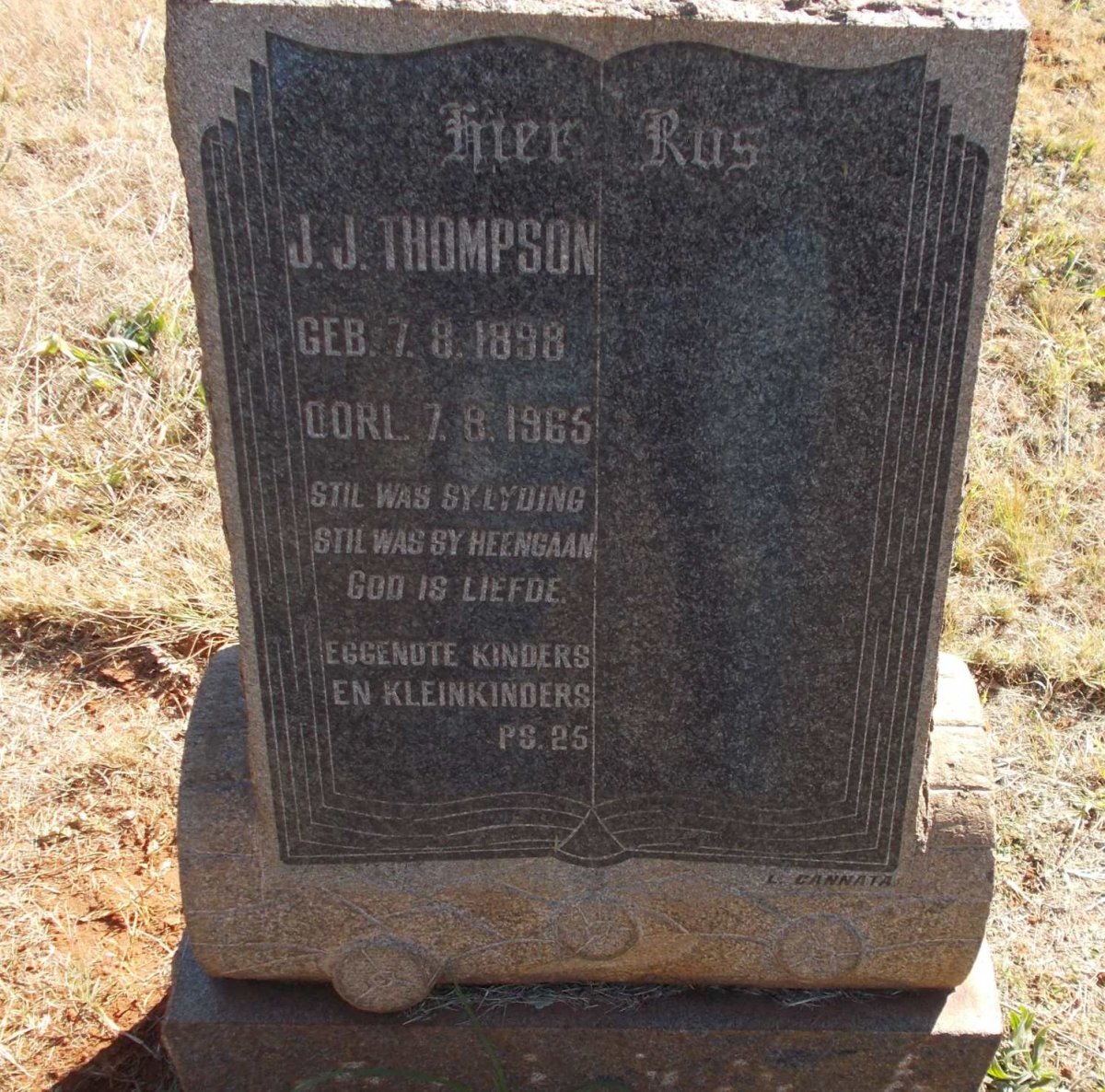 THOMPSON J.J. 1898-1965