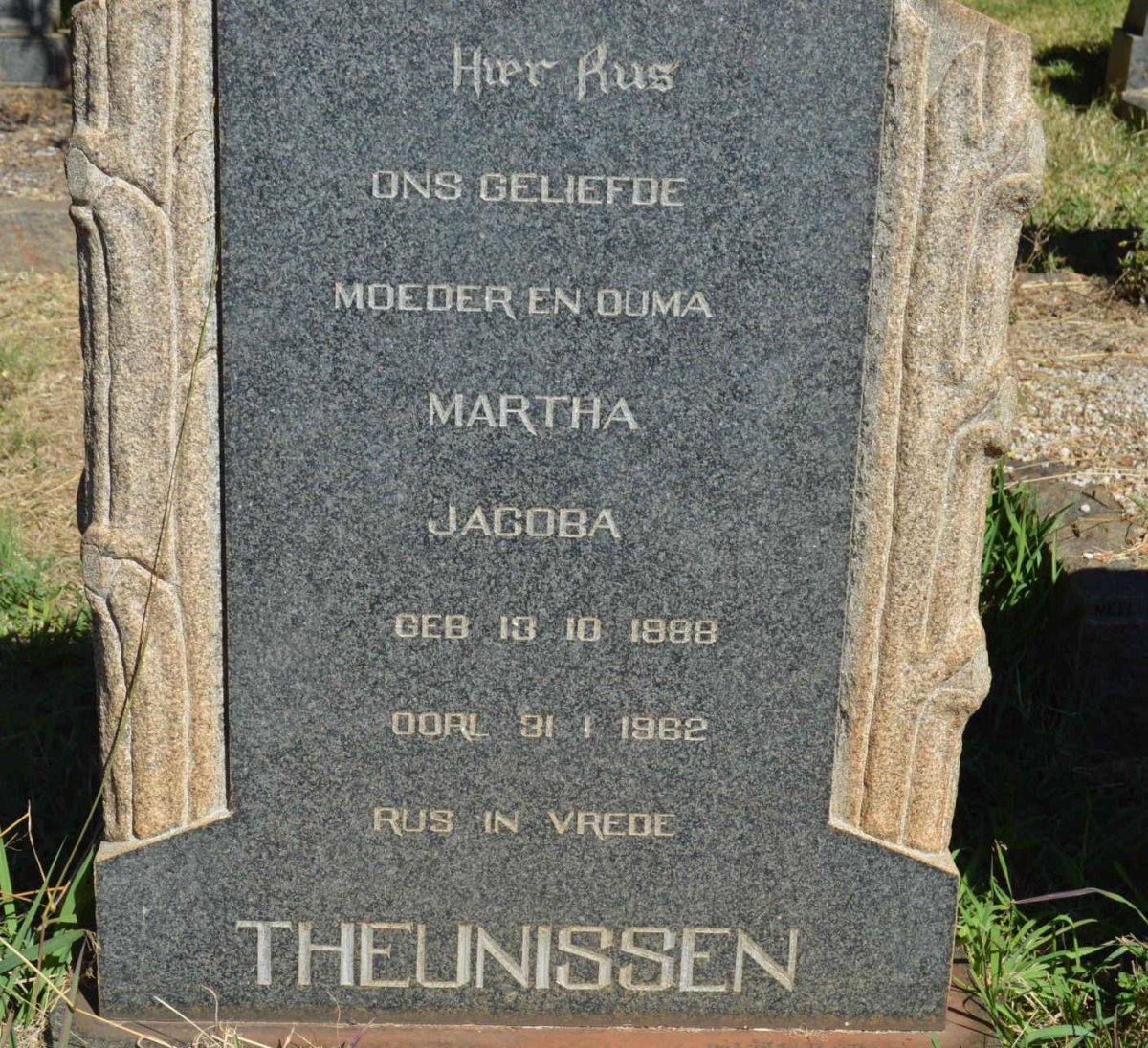 THEUNISSEN Martha Jacoba 1888-1962