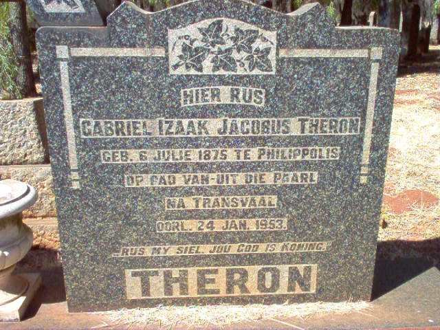 THERON Gabriel Izaak Jacobus 1875-1953