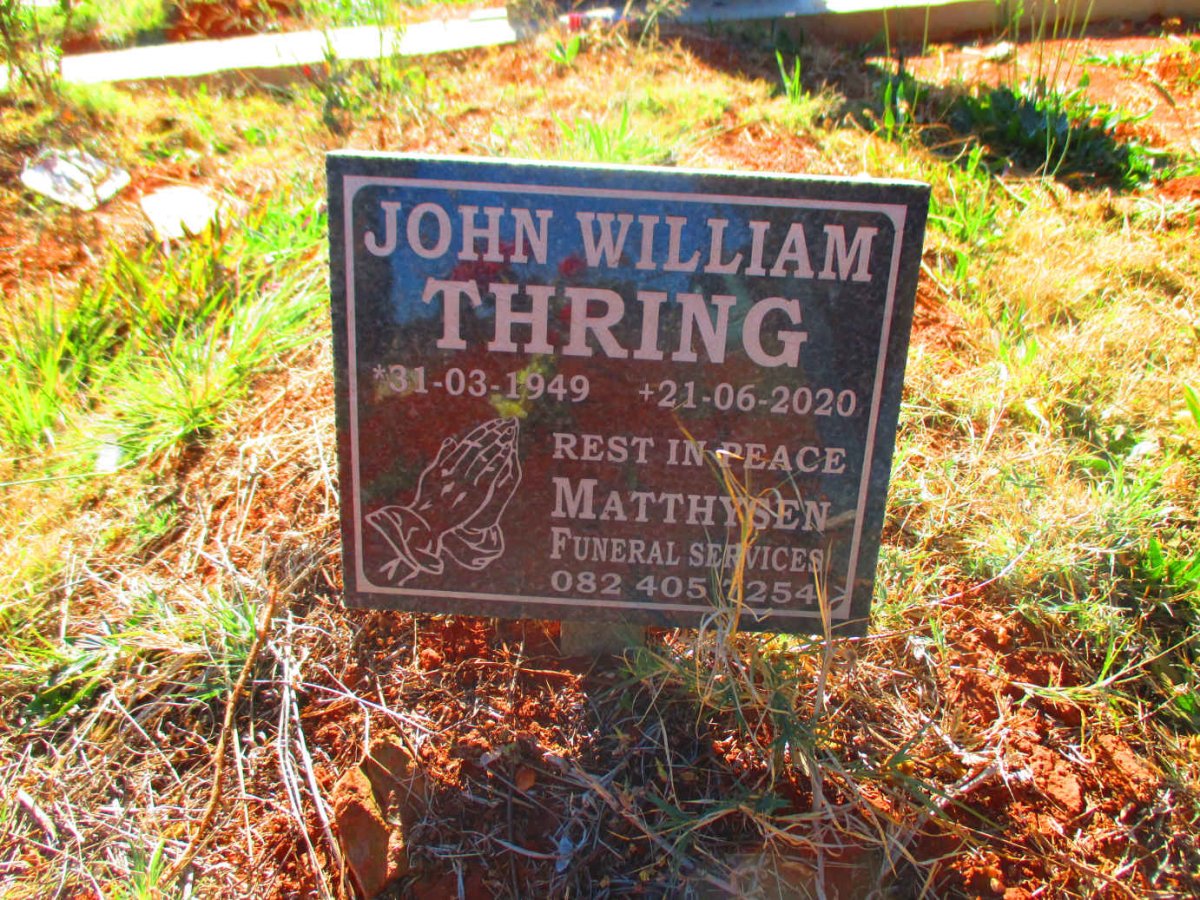 THRING John William 1949-2020