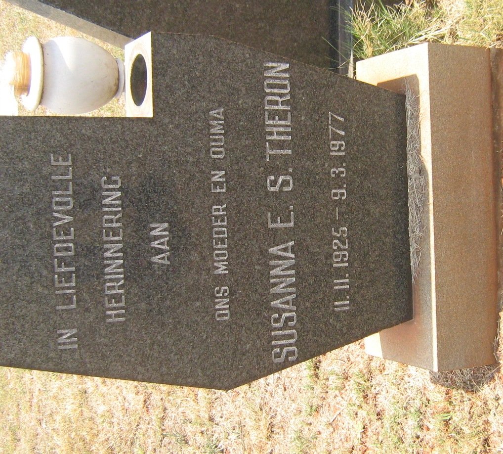 THERON Susanna E.S. 1925-1977
