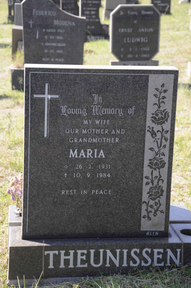 THEUNISSEN Maria 1931-1984