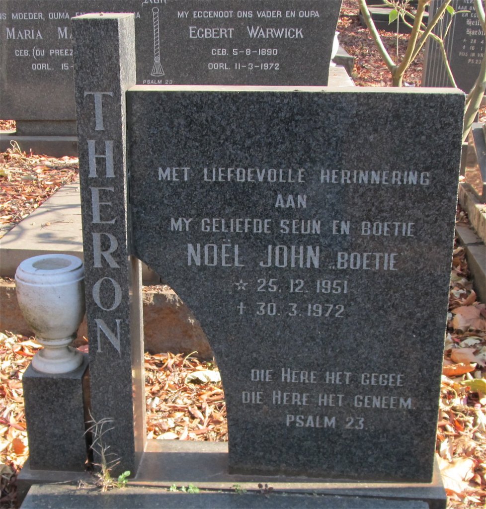 THERON Noel Johannes 1951-1972