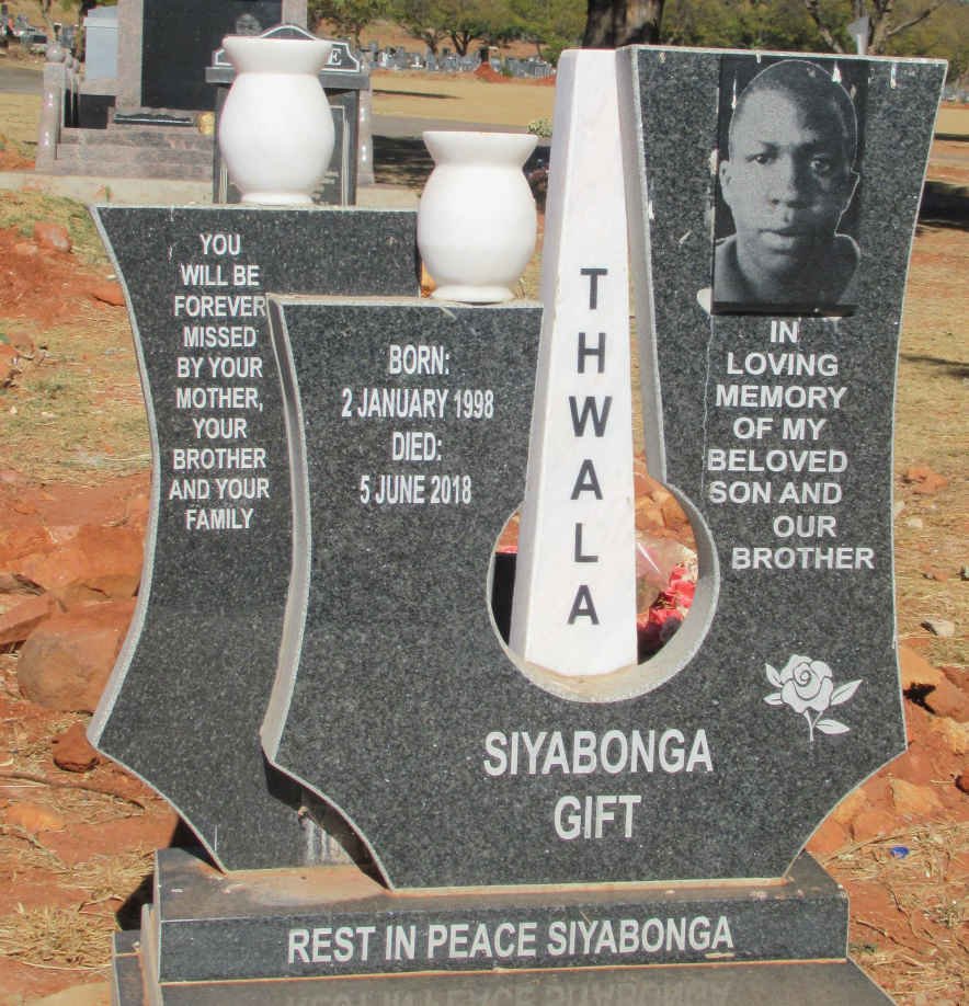 THWALA Siyabonga Gift 1998-2018