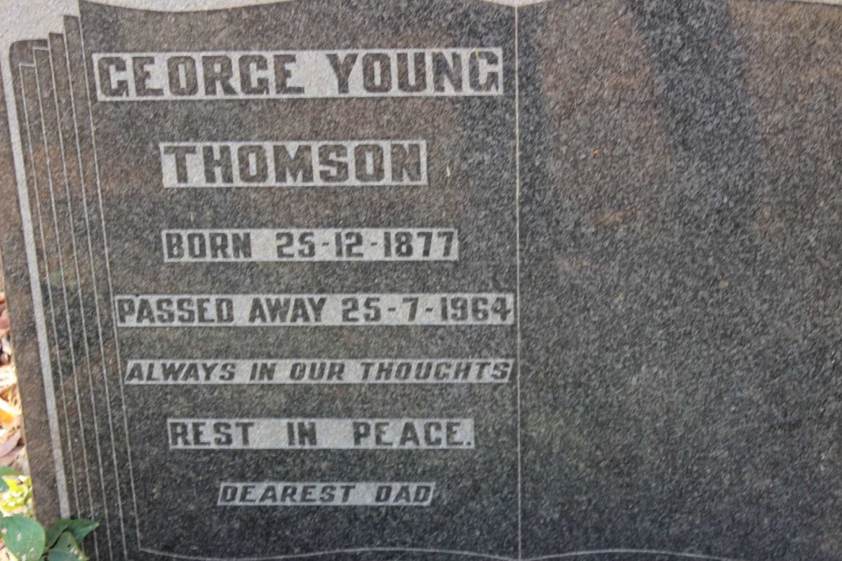 THOMSON George Young 1877-1964