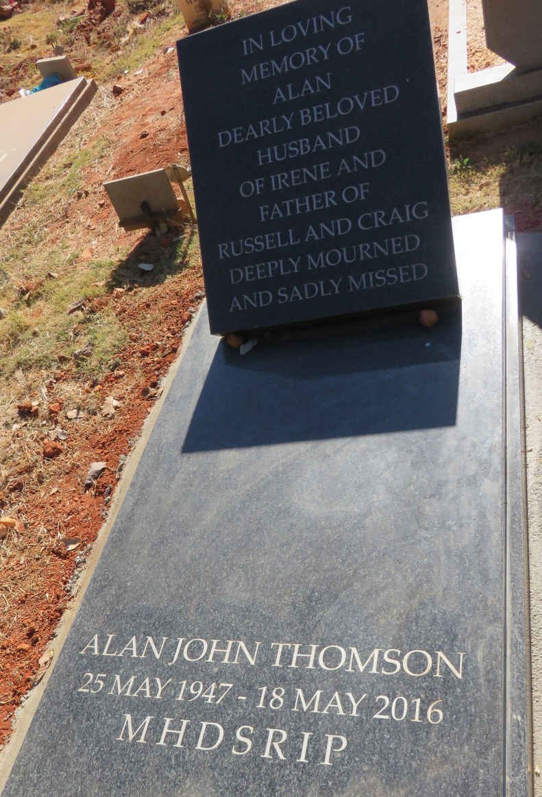 THOMSON Alan John 1947-2016
