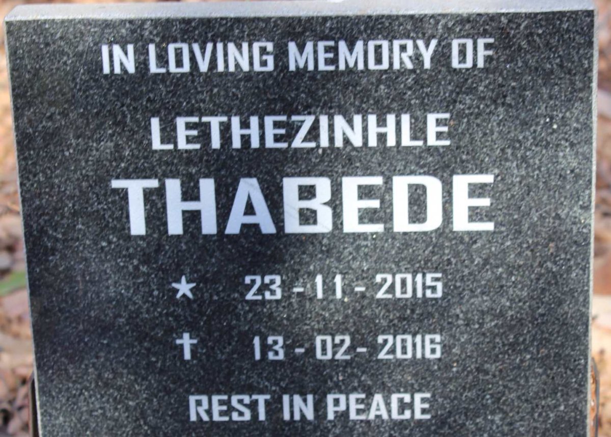 THABEDE Lethezinhle 2015-2016