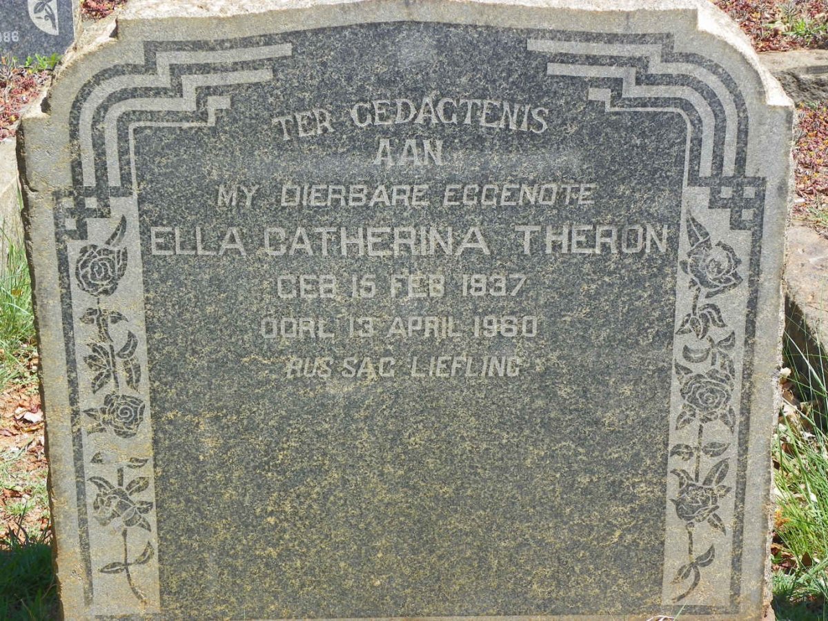 THERON Ella Catherina 1937-1960