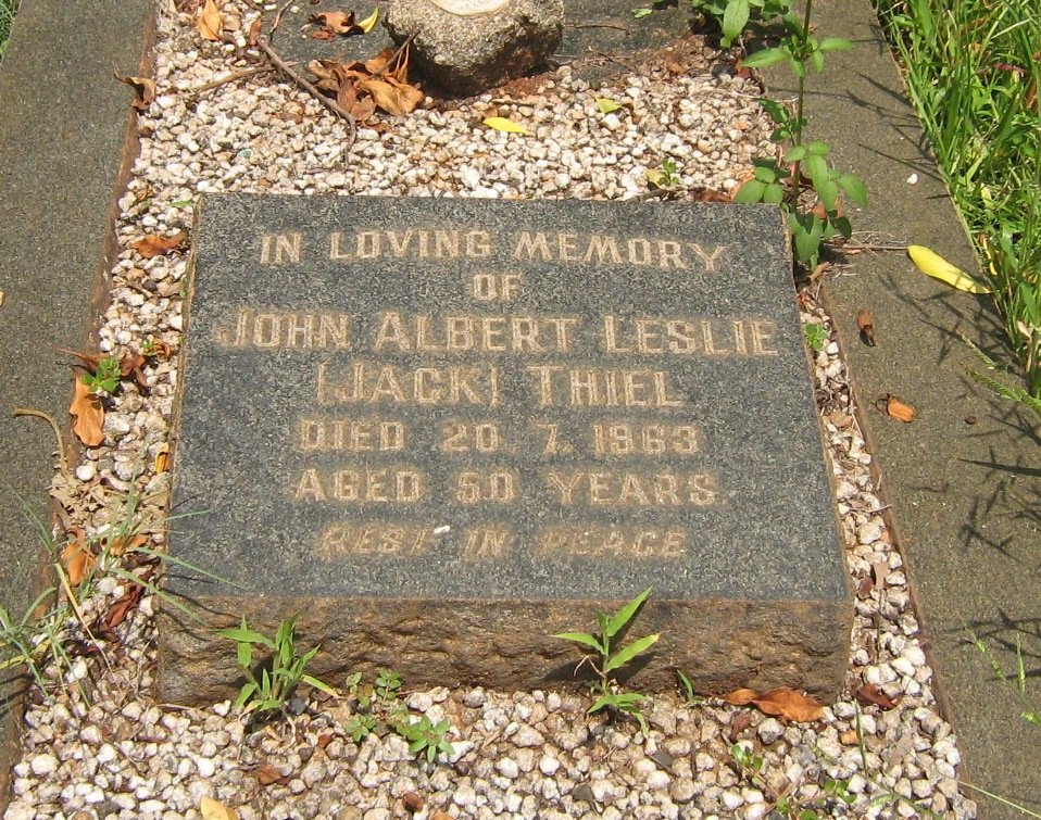 ? Gottlieb 1884-1952 &amp; Alice Margaret 1889-1973 :: THIEL John Albert Leslie -1963