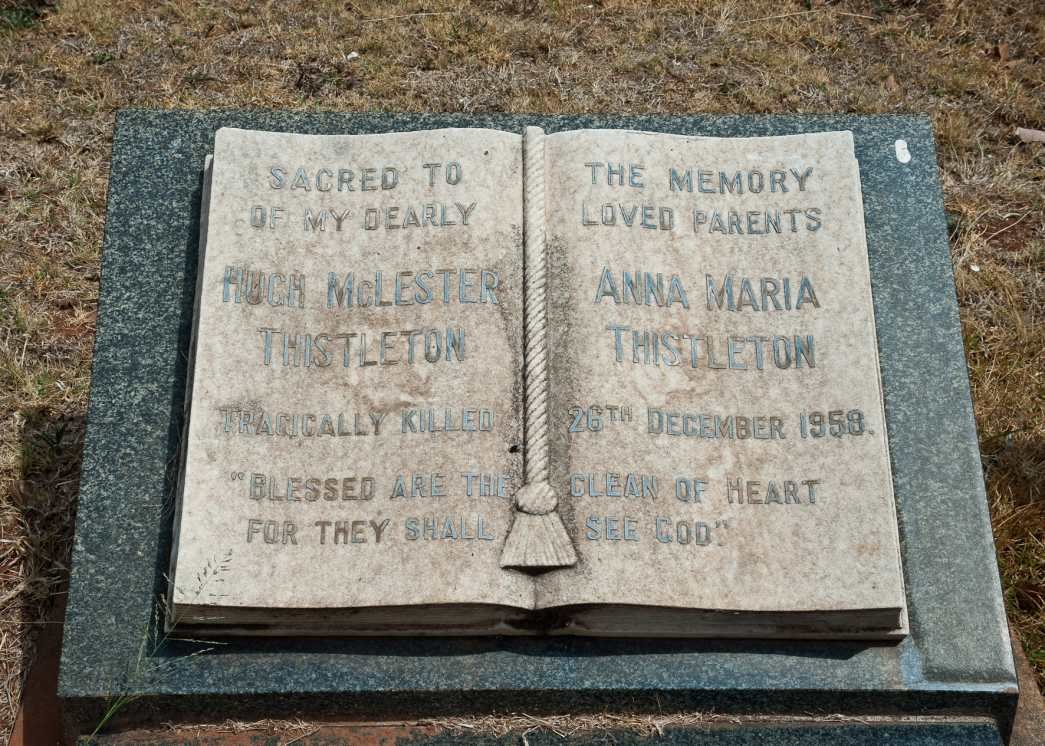 THISTLETON Hugh McLester -1958 &amp; Anna Maria -1958