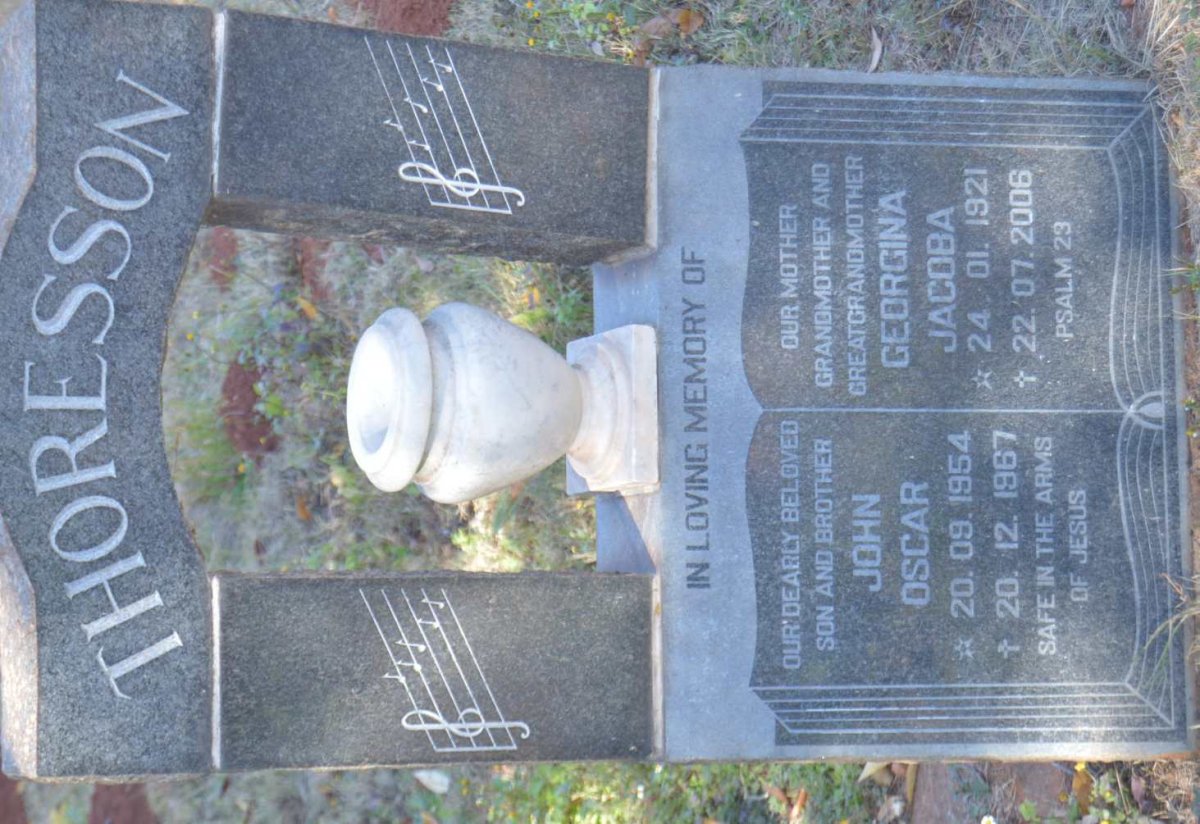 THORESSON Georgina Jacoba 1921-2006 :: THORESSON John Oscar 1954-1967