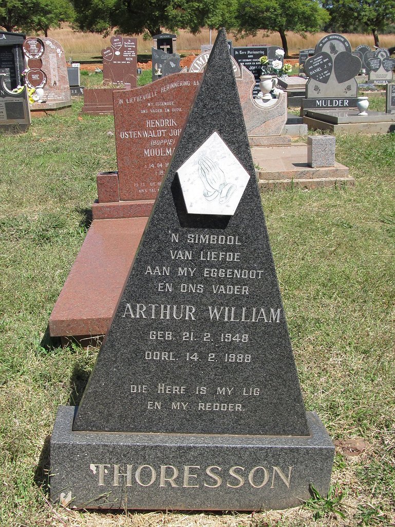 THORESSON Arthur William 1948-1988