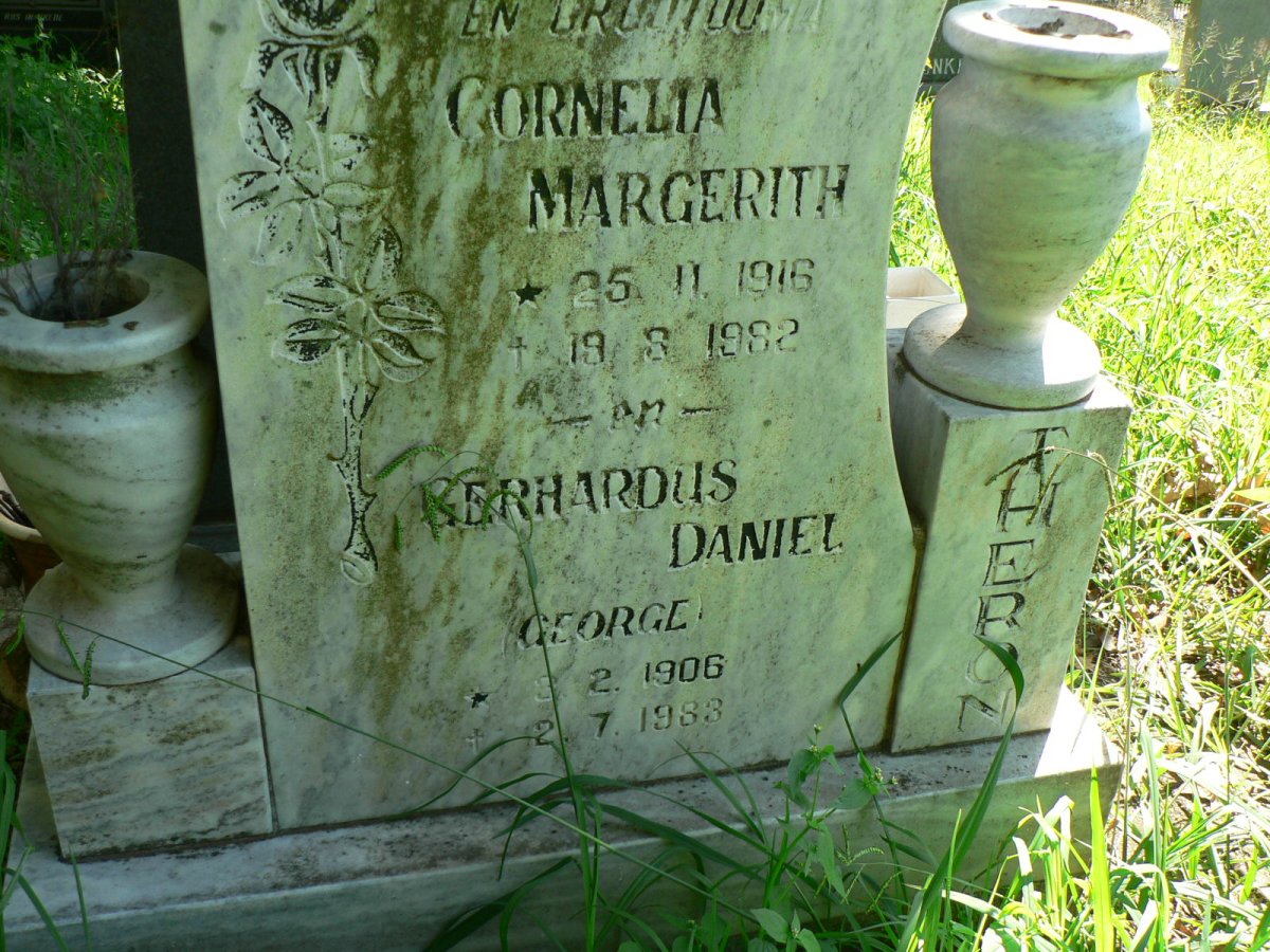 THERON Gerhardus Daniel 1906-1983 &amp; Cornelia Margerith 1916-1982