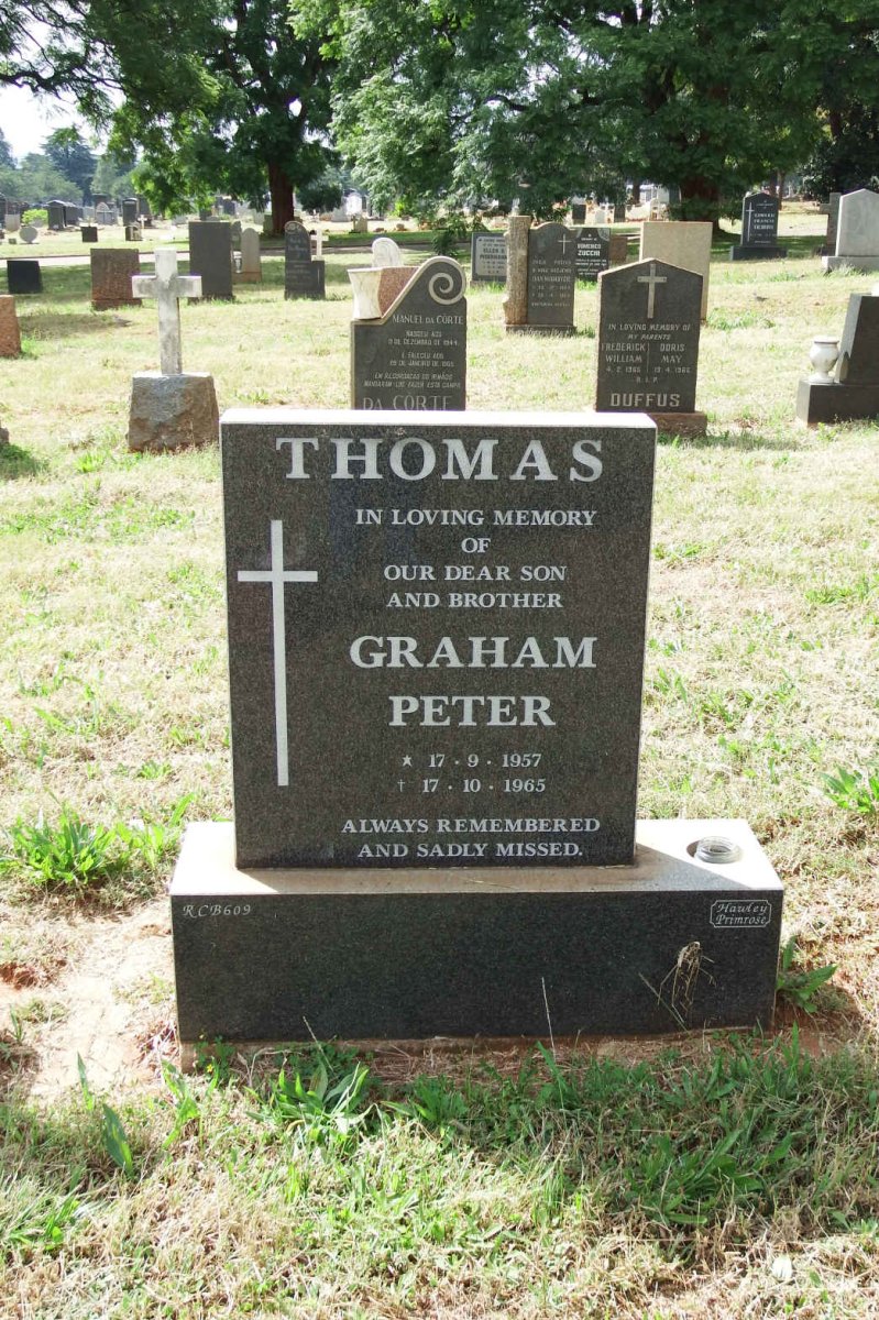 THOMAS Graham Peter 1957-1965