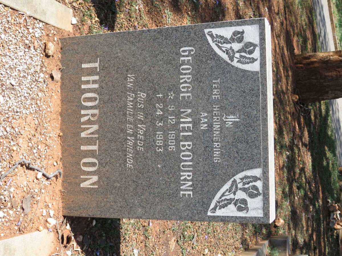 THORNTON George Melbourne 1906-1983