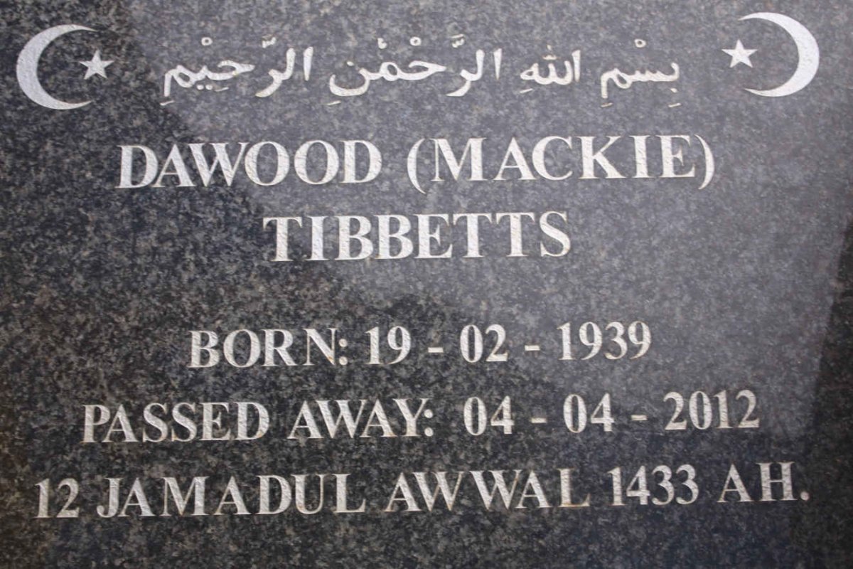 TIBBETS Dawood 1939-2012