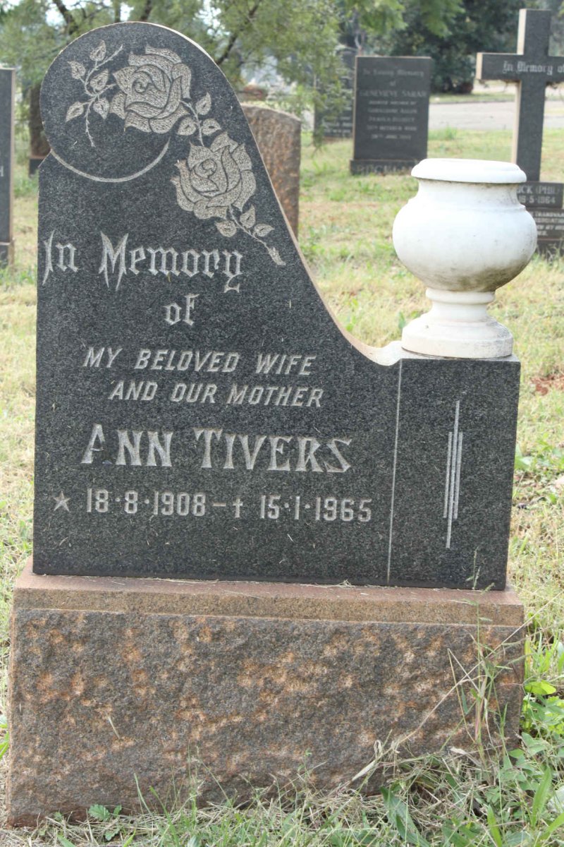 TIVERS Ann 1908-1965