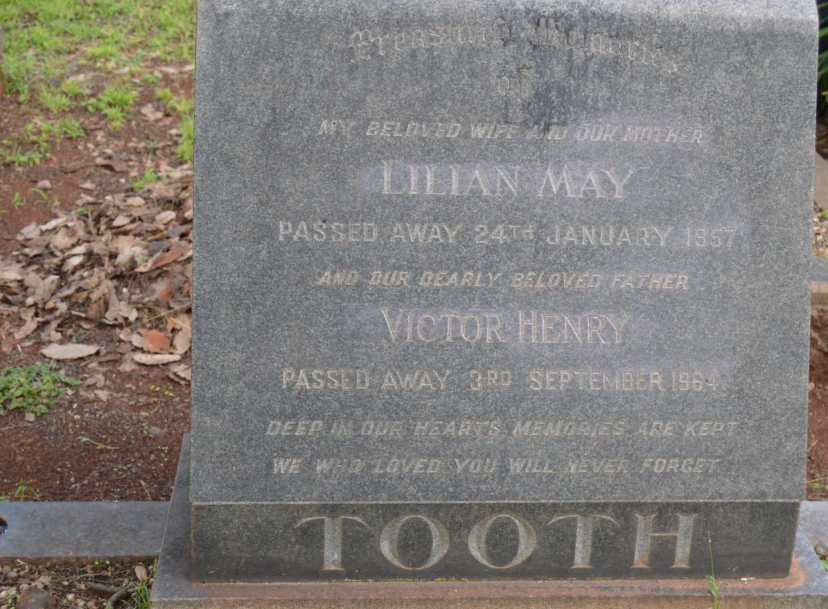 TOOTH Victor Henry -1964 &amp; Lilian May -1957