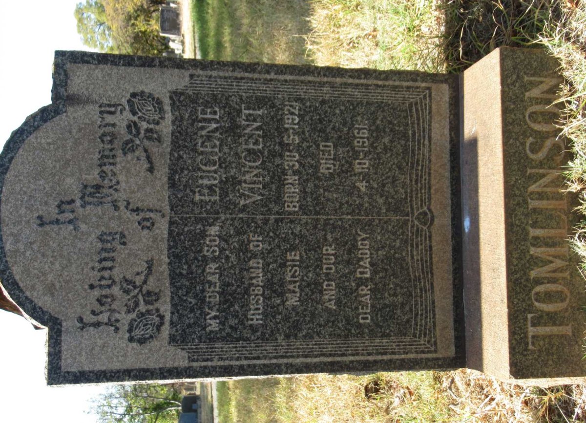 TOMLINSON Eugene Vincent 1921-1961