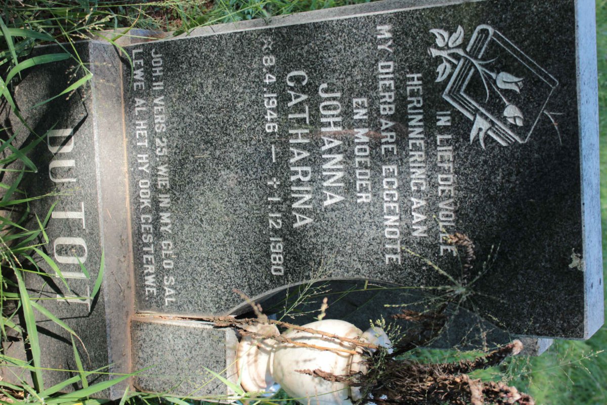 TOIT Johanna Catharina, du 1946-1980