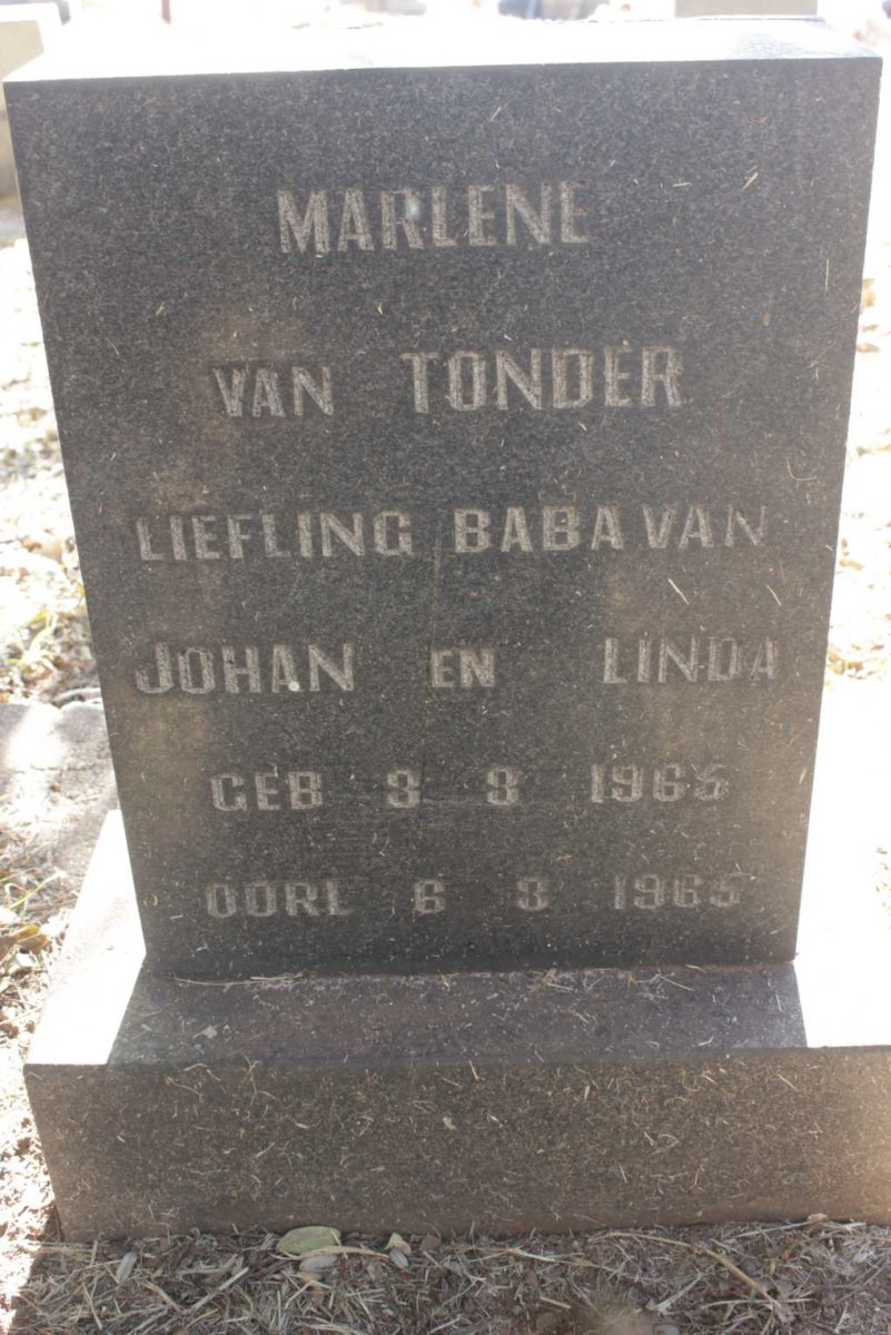 TONDER Marlene, van 1965-1965