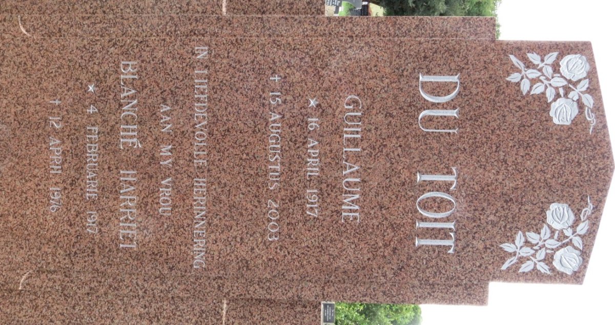 TOIT Guillaume, du 1917-2003 &amp; Blanche Harriet 1917-1976