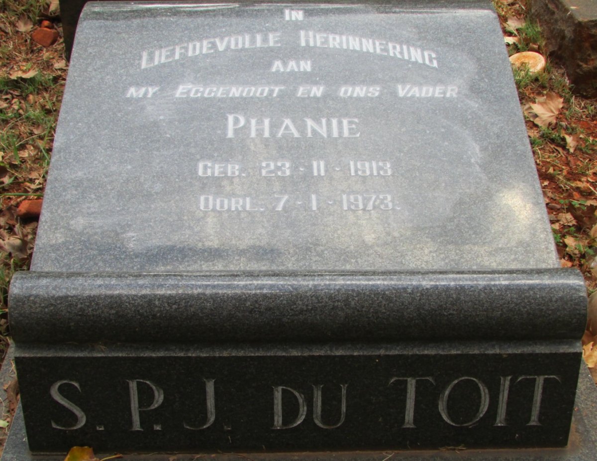 TOIT S.P.J., du 1913-1973