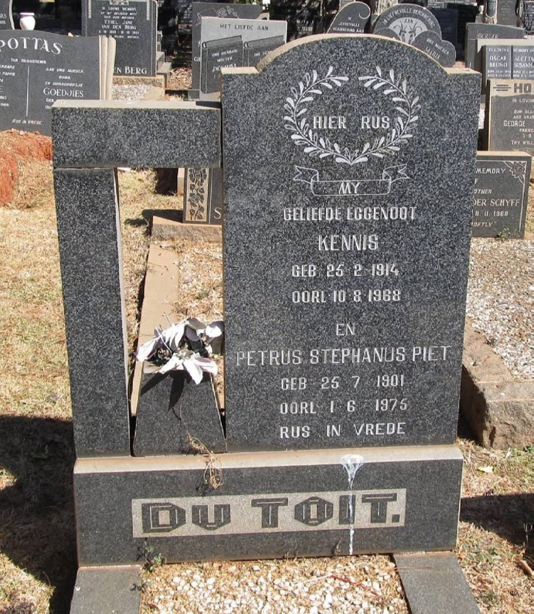 TOIT Kennis, du 1914-1968 :: DU TOIT Petrus Stephanus 1901-1975