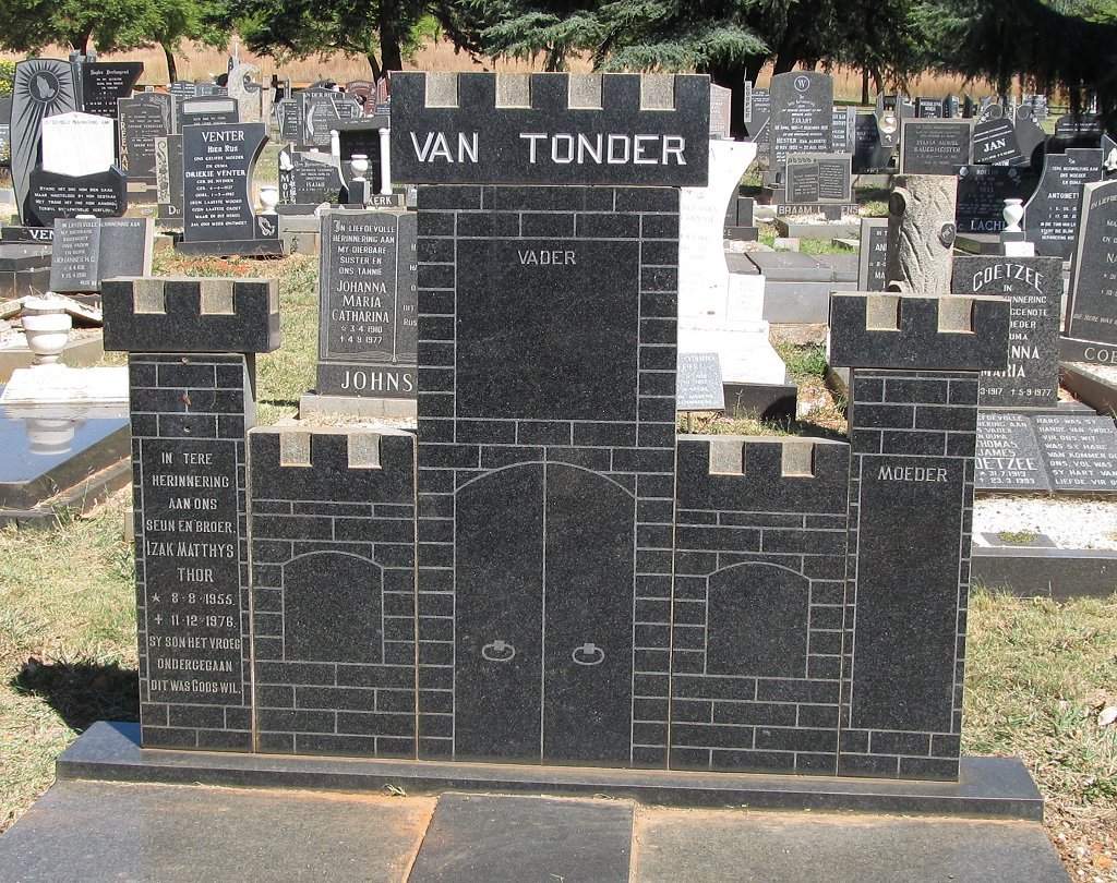 TONDER Izak Matthys Thor, van 1955-1976
