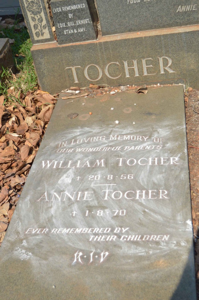 TOCHER William Mackenzie -1956 &amp; Annie -1970