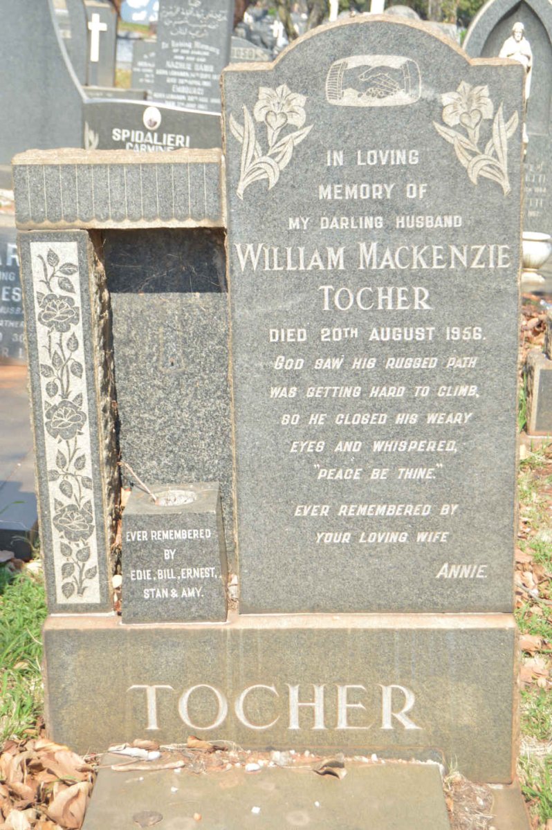 TOCHER William MacKenzie -1956 &amp; Annie -1970