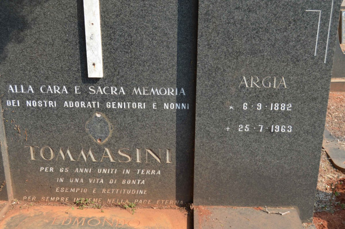 TOMMASINI Angelo 1875-1964 &amp; Argia 1882-1963
