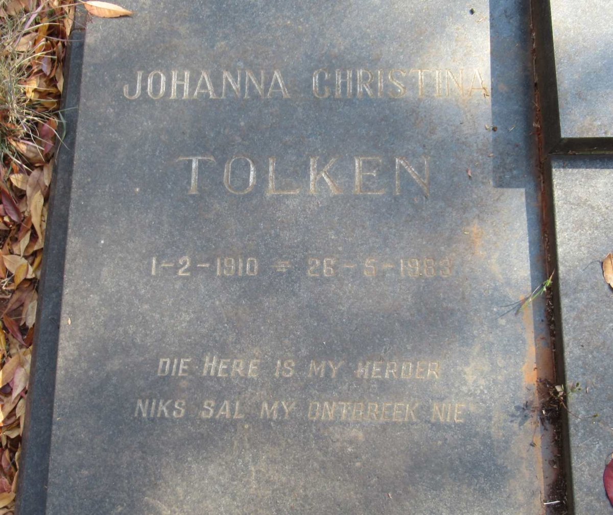TOLKEN Johanna Christina 1910-1983