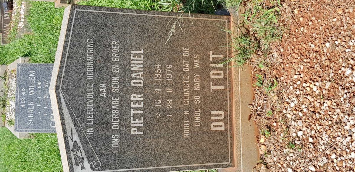 TOIT Pieter Daniel, du 1954-1976