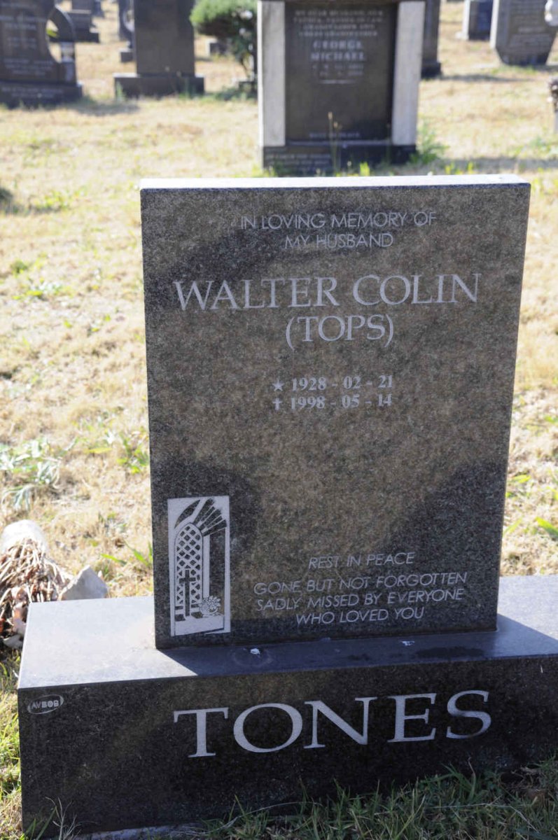 TONES Walter Colin 1928-1998
