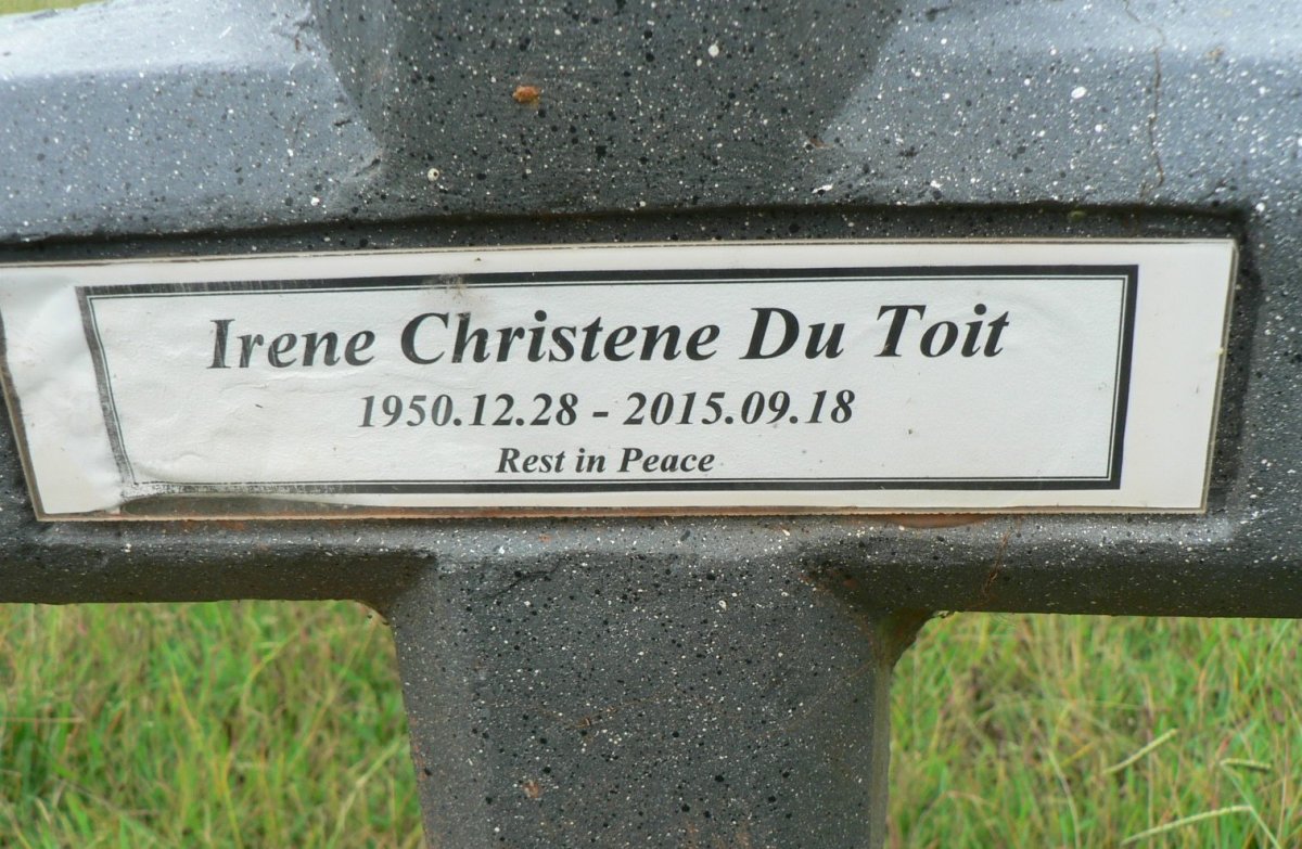 TOIT Irene Christene, du 1950-2015