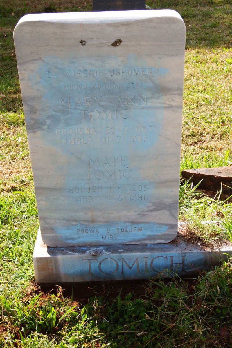 TOMIC Mate 1905-1990 :: TOMIC Mary Ann 1914-1985