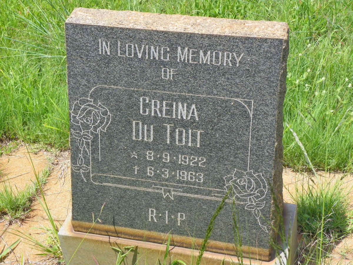 TOIT Greina, du 1922-1963