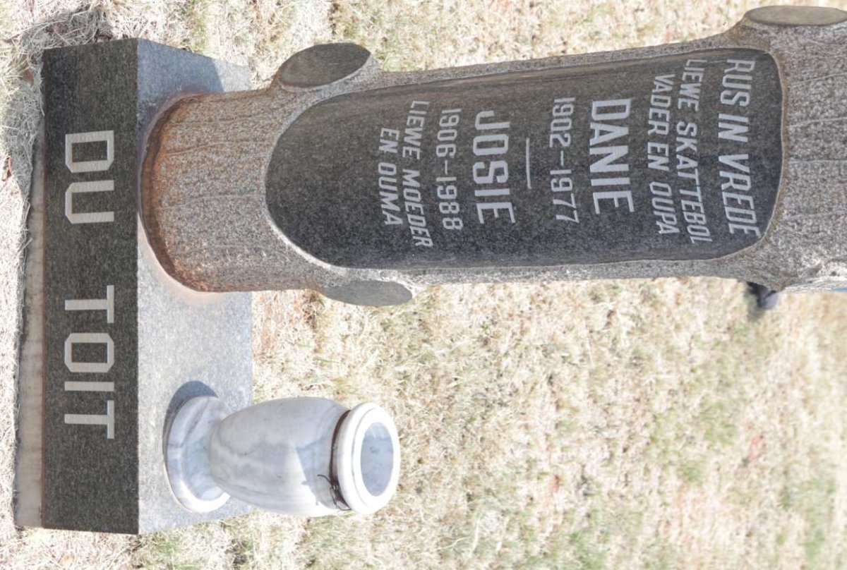 TOIT Danie, du 1902-1977 &amp; Josie 1906-1988
