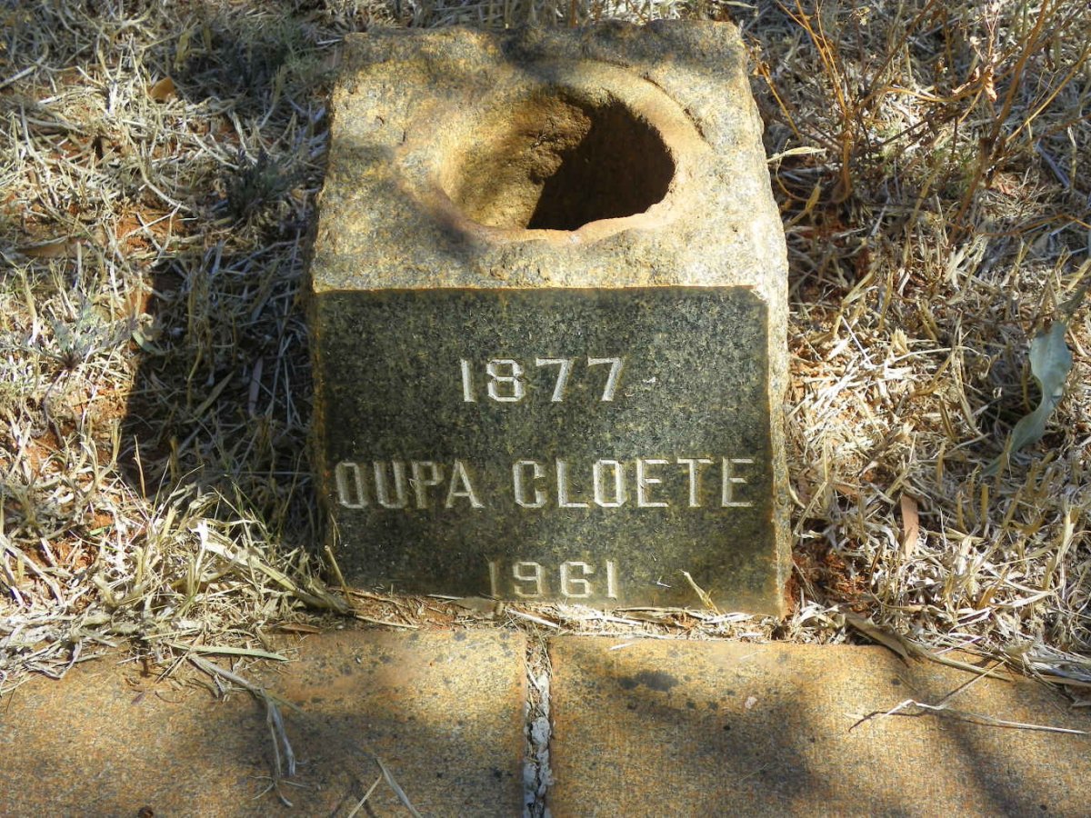CLOETE Oupa 1877-1961