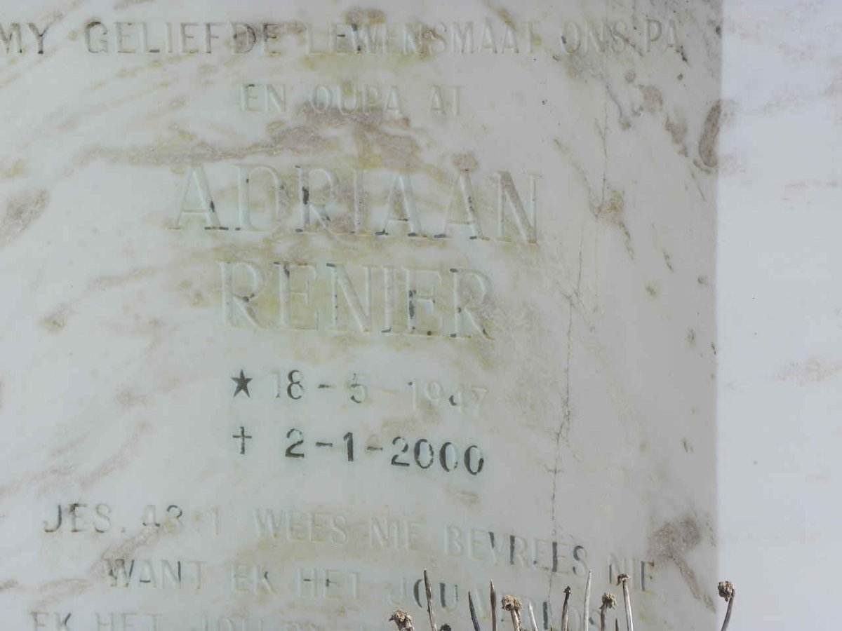 TOIT Adriaan Renier, du 1947-2000