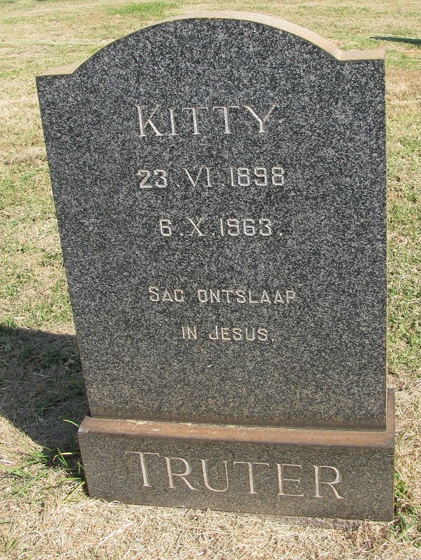 TRUTER Kitty 1898-1963