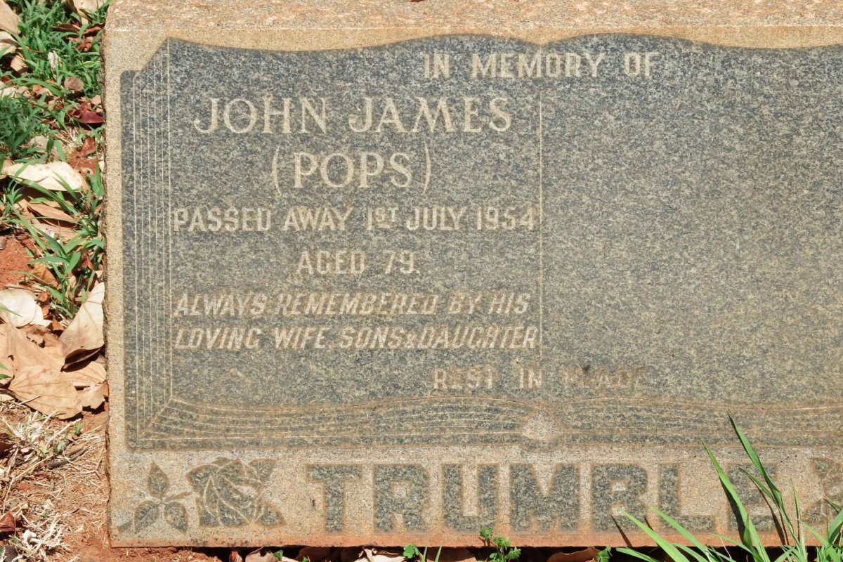 TRUMBLE John James  -1954