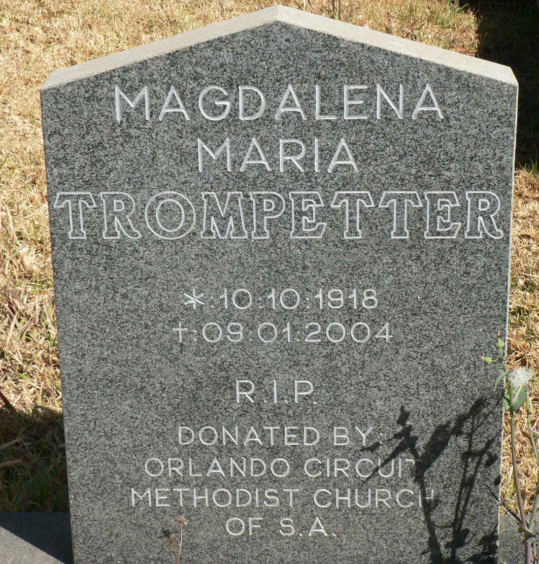 TROMPETTER Magdalena Maria 1918-2004