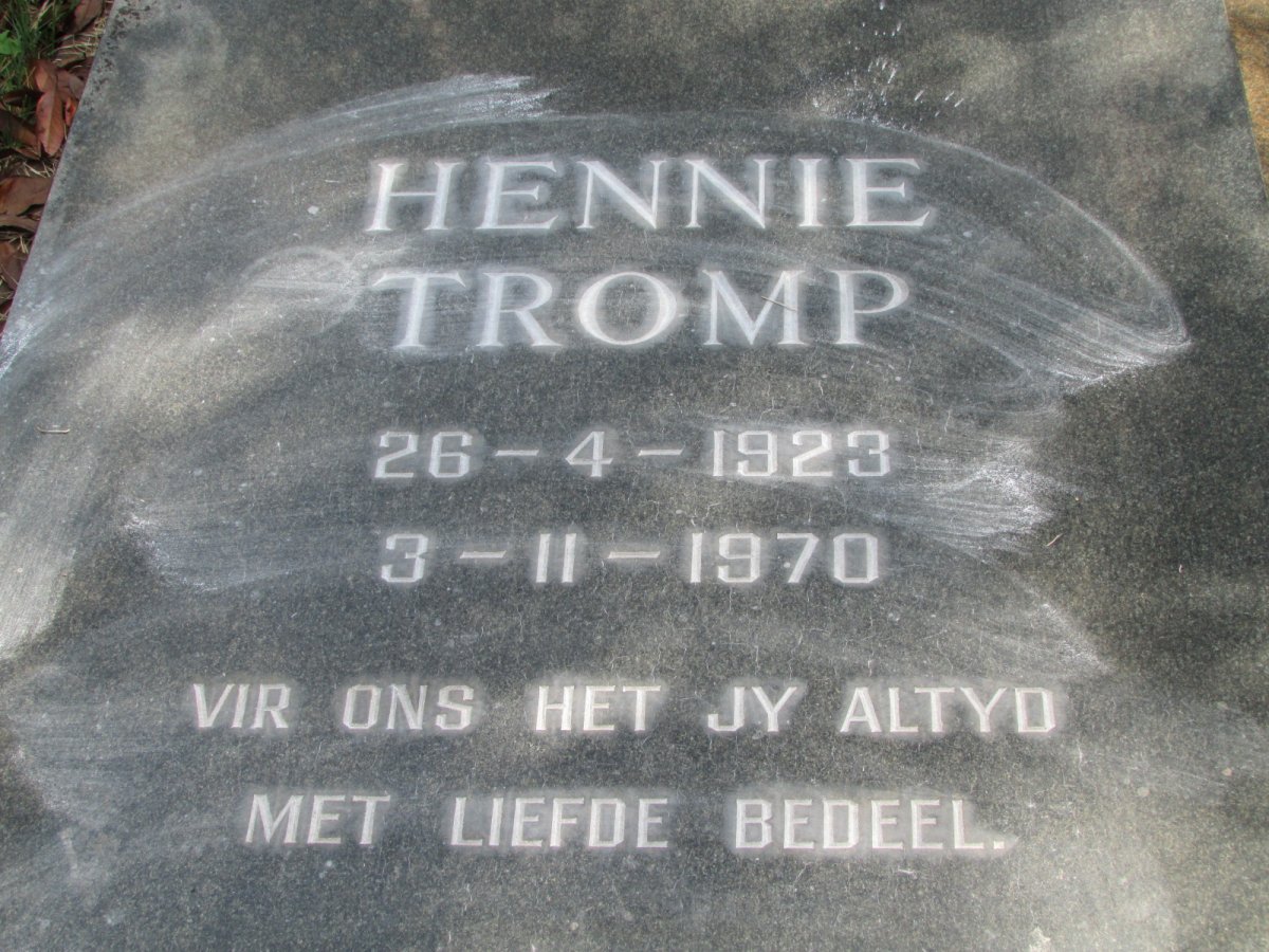 TROMP Hennie 1923-1970