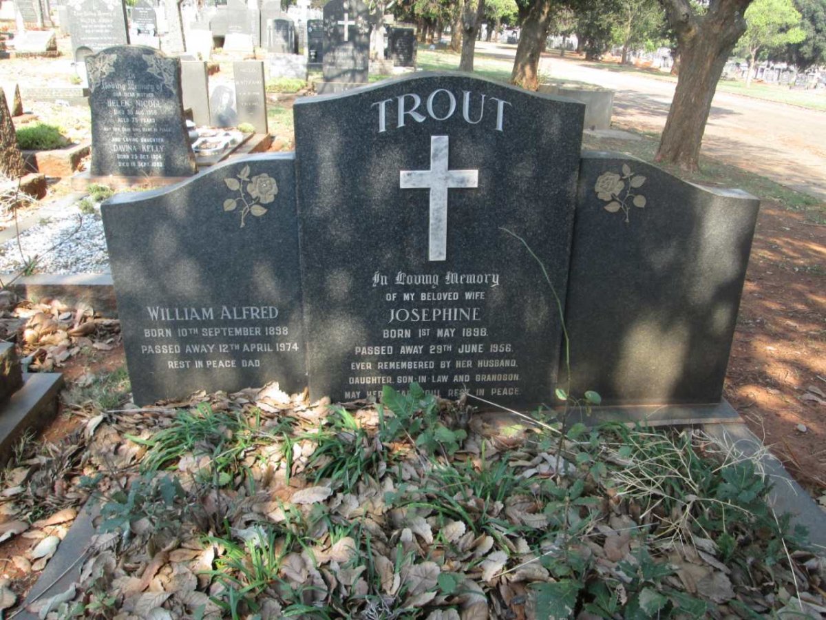 TROUT William Alfred 1898-1974 &amp; Josephine 1898-1956