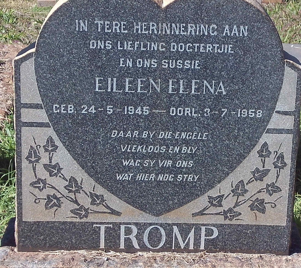 TROMP Eileen Elena 1945-1958